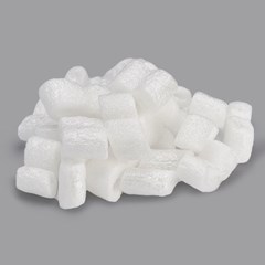 Extremely lightweight polystyrene foam packaging