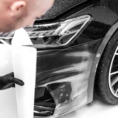 Black car surface protection